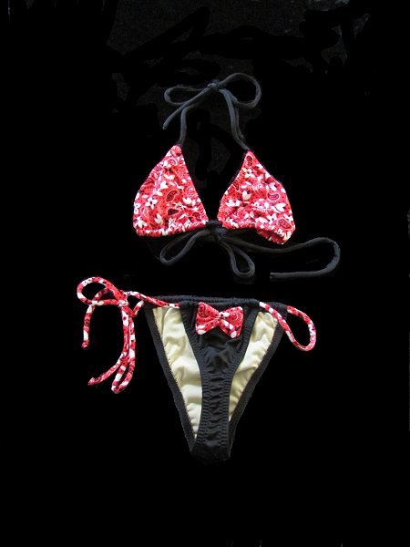 Bandana Stringtini Bikini Set Jita Outlet Bikinis American Made Custom Handcrafted Designer