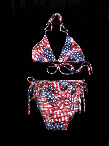 Patriot Wave Sexy String Tie Bikini Set Jita Outlet Bikinis American Made Custom Handcrafted