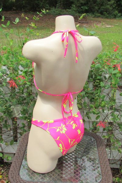 Floral Vine 2 Retro Low Rise Bikini Set Jita Outlet Bikinis American Made Custom Handcrafted