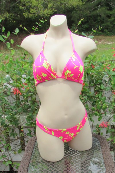 Floral Vine 2 Retro Low Rise Bikini Set Jita Outlet Bikinis American Made Custom Handcrafted