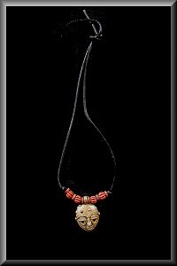 Tribal Mask Necklace.