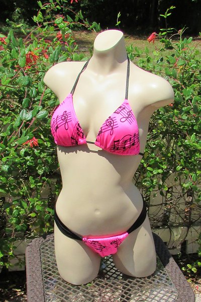 Love Notes Fun Slide Bikini Set Jita Ready Wear Bikinis American Made Custom Handcrafted Boho